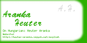 aranka heuter business card
